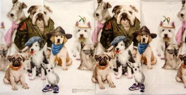 116 Hunde - 4-lagig - Paper Design Taschentuch